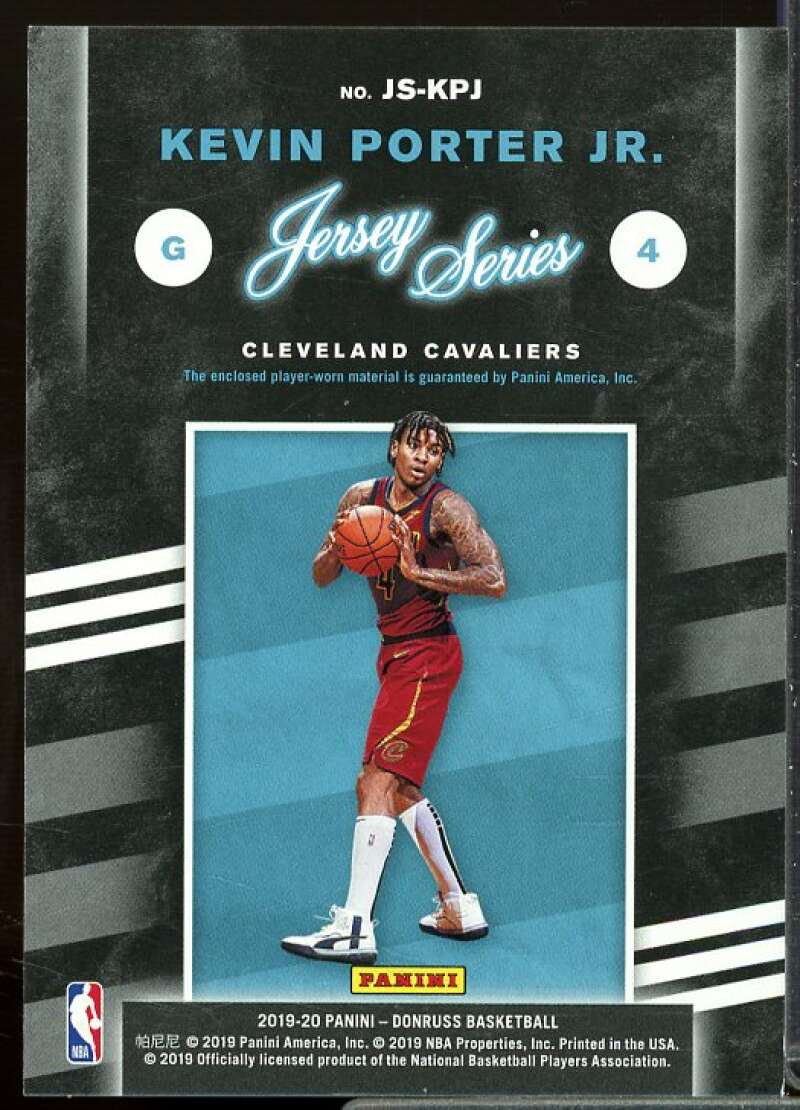 Kevin Porter Jr. Card 2019-20 Donruss Jersey Series #87  Image 2