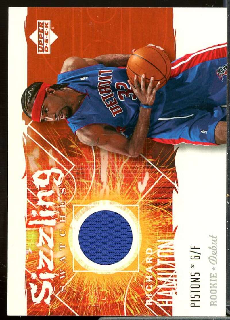 Richard Hamilton Card 2005-06 Upper Deck Rookie Debut Sizzling Swatches #RH  Image 1