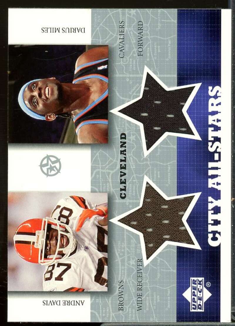 Andre Davis/Darius Miles 2002-03 UD SuperStars City All-Stars Dual Jersey #ADDM  Image 1