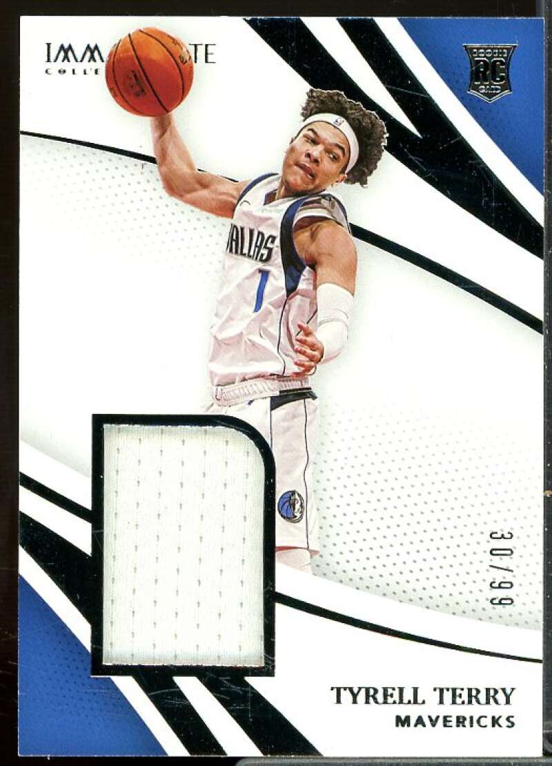 Tyrell Terry Rookie 2020-21 Immaculate Collection Remarkable Rookie Jerseys #36  Image 1