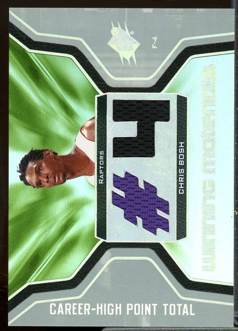 Chris Bosh Card 2007-08 SPx Winning Materials Jersey Numbers #CH  Image 1