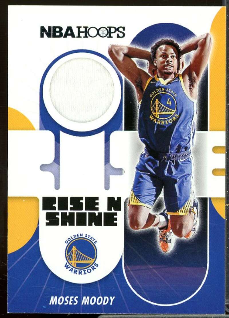 Moses Moody Card 2021-22 Hoops Rise N Shine Memorabilia #5  Image 1