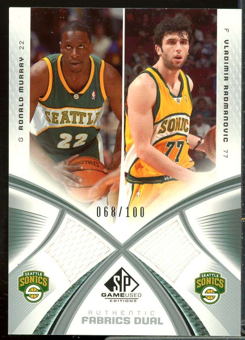 Ronald Murray/Vladimir Radmanovic 2005-06 SP Game Used Authentic Dual #MR  Image 1