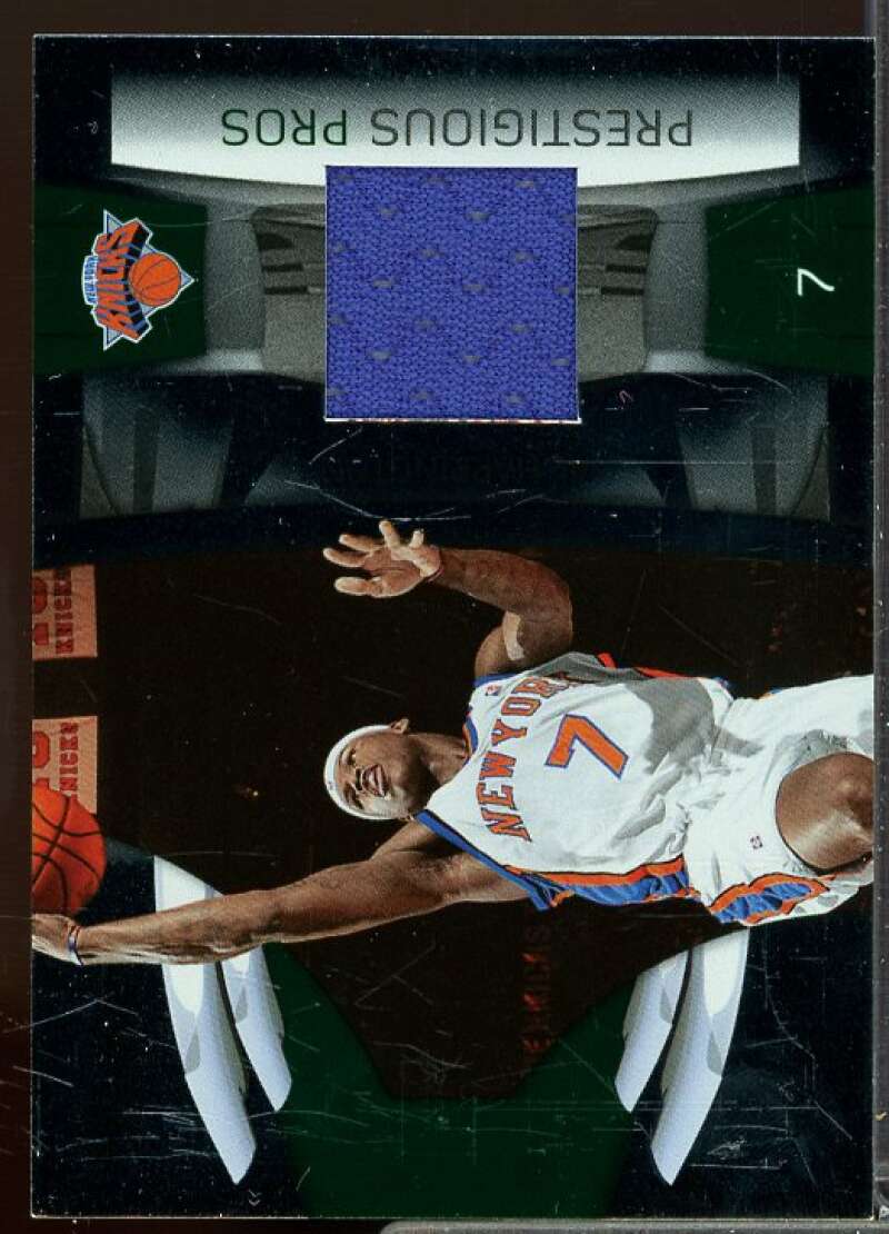 Al Harrington Card 2009-10 Prestige Prestigious Pros Materials Green #24  Image 1