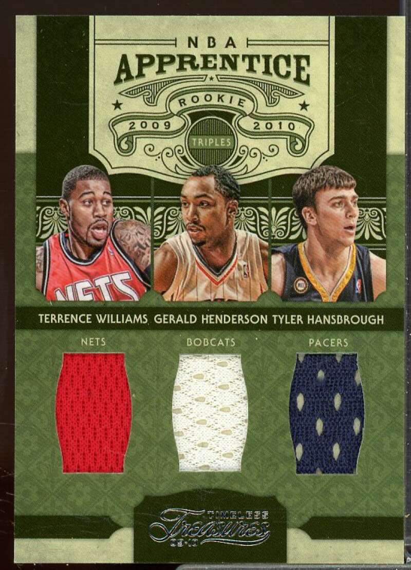 Williams Henderson Hansbrough 2009-10 Timeless Treasures Triple Materials #5  Image 1