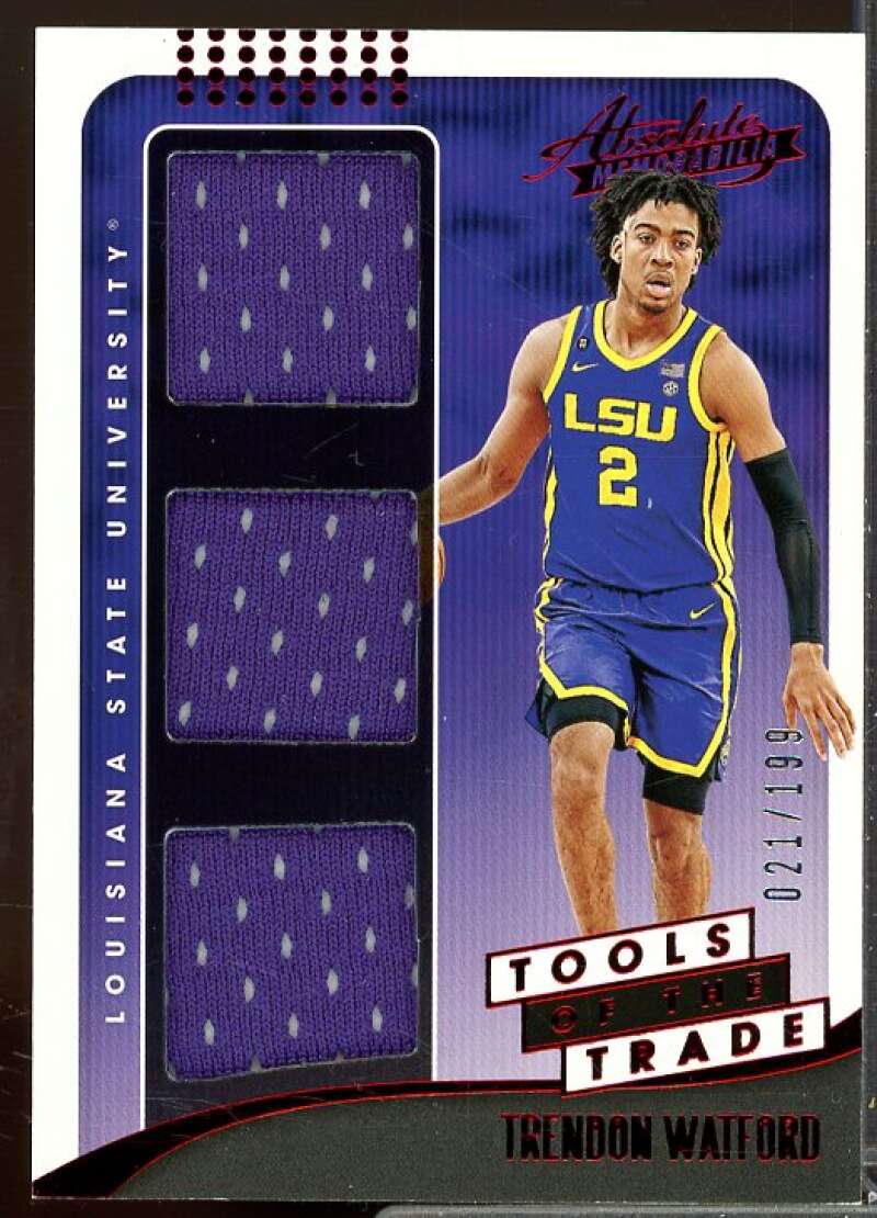 Trendon Watford 2021-22 Panini Chronicles Draft Absolute Tools Trade Red #19  Image 1