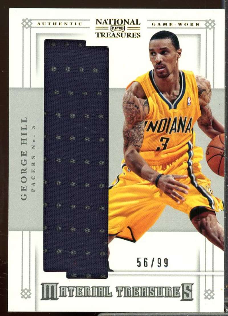 George Hill/99 Card 2012-13 Panini National Treasures Material Treasures #99  Image 1