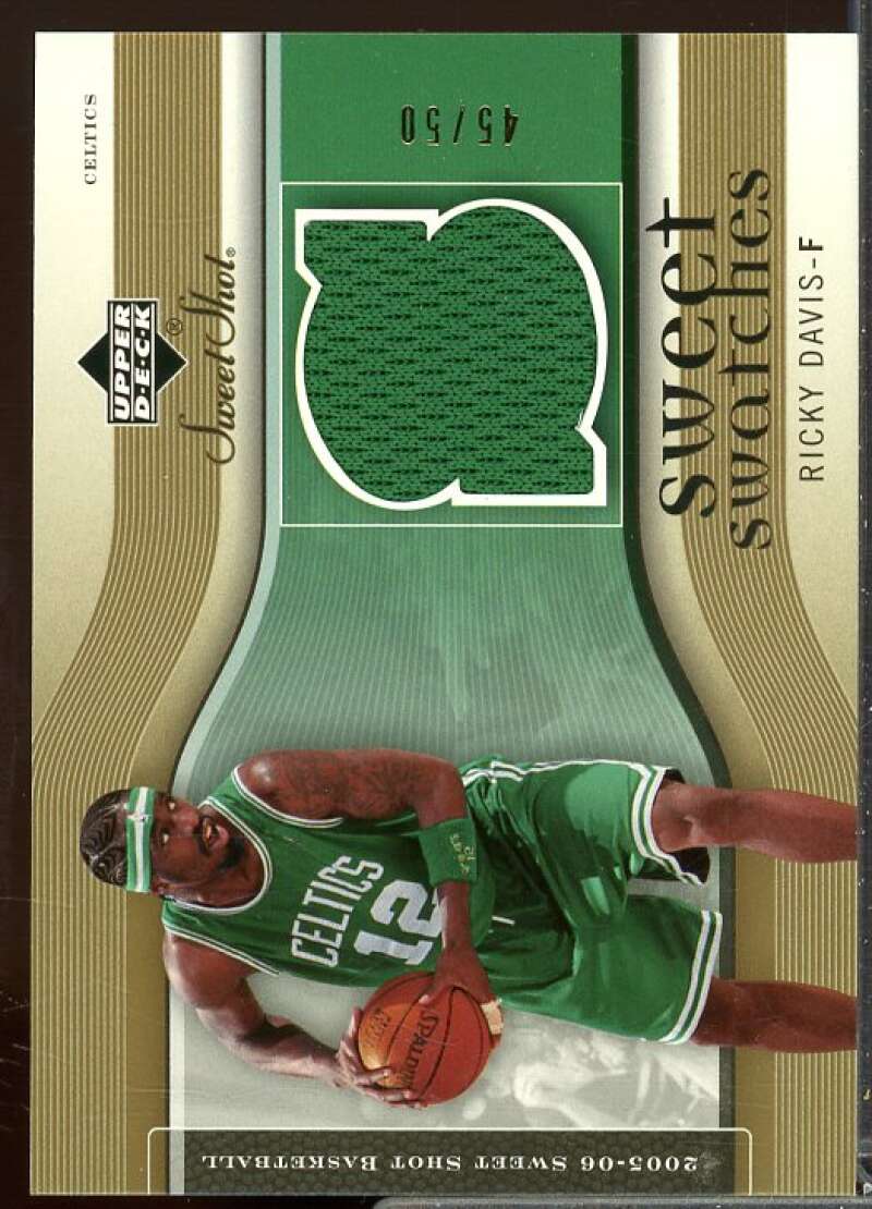 Ricky Davis/50 Card 2005-06 Sweet Shot Sweet Swatches Gold #RD  Image 1