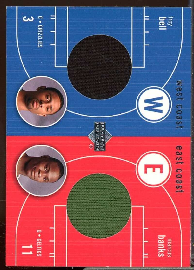 Marcus Banks/Troy Bell 2003-04 Upper Deck East Coast/West Coast Jerseys #BATB  Image 1