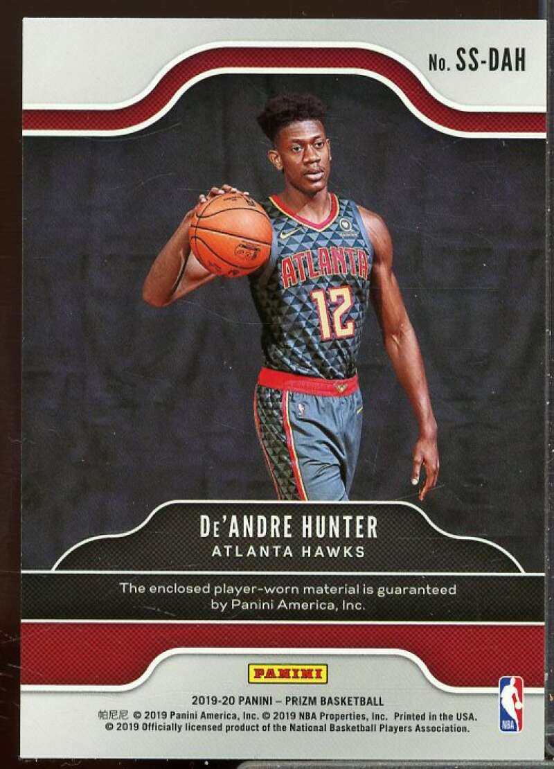 De'Andre Hunter Rookie Card 2019-20 Panini Prizm Rookie Sensational Swatches #4  Image 2