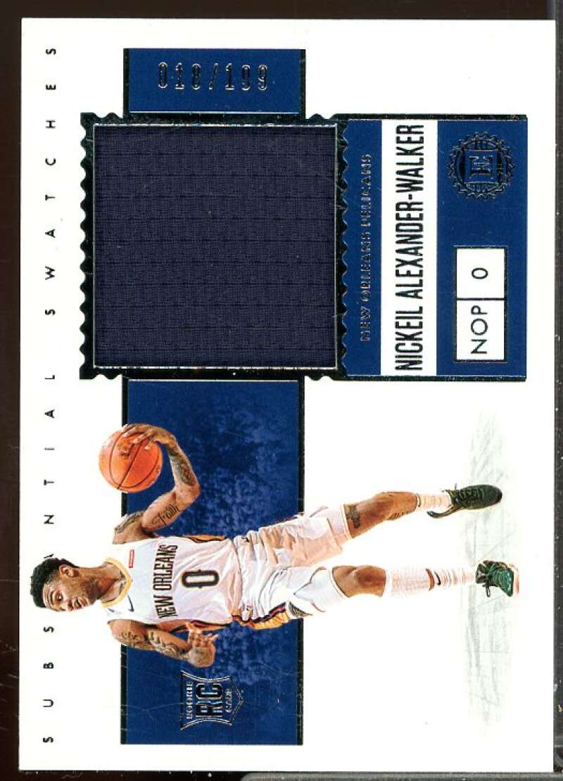 Nickeil Alexander-Walker 2019-20 Panini Encased Substantial Swatches Rookies #1  Image 1