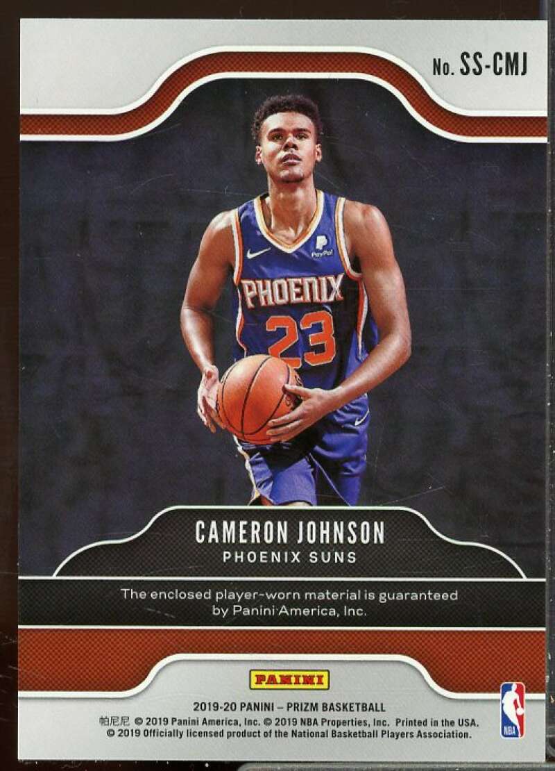 Cameron Johnson Rookie 2019-20 Panini Prizm Rookie Sensational Swatches #10  Image 2