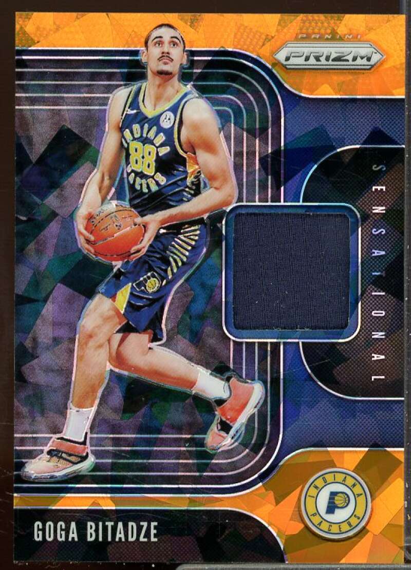 Goga Bitadze 2019-20 Panini Prizm Rookie Sensational Swatches Orange Ice #17  Image 1