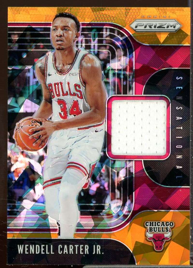 Wendell Carter Jr. 2019-20 Panini Prizm Sensational Swatches Orange Ice #94  Image 1