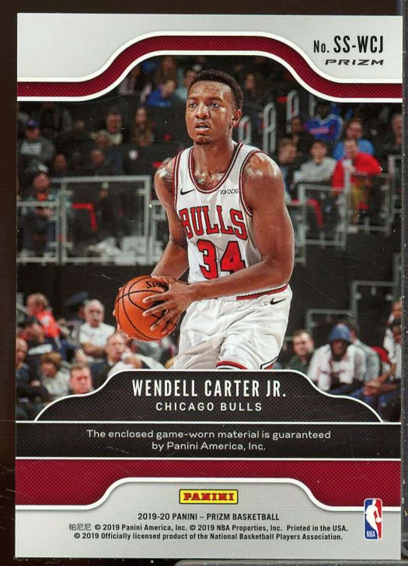 Wendell Carter Jr. 2019-20 Panini Prizm Sensational Swatches Orange Ice #94  Image 2