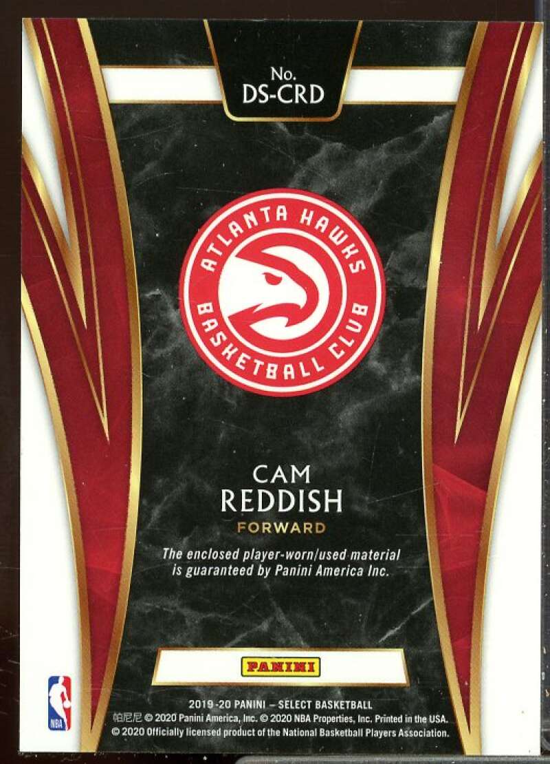 Cam Reddish Rookie Card 2019-20 Select Draft Selections Memorabilia #22  Image 2