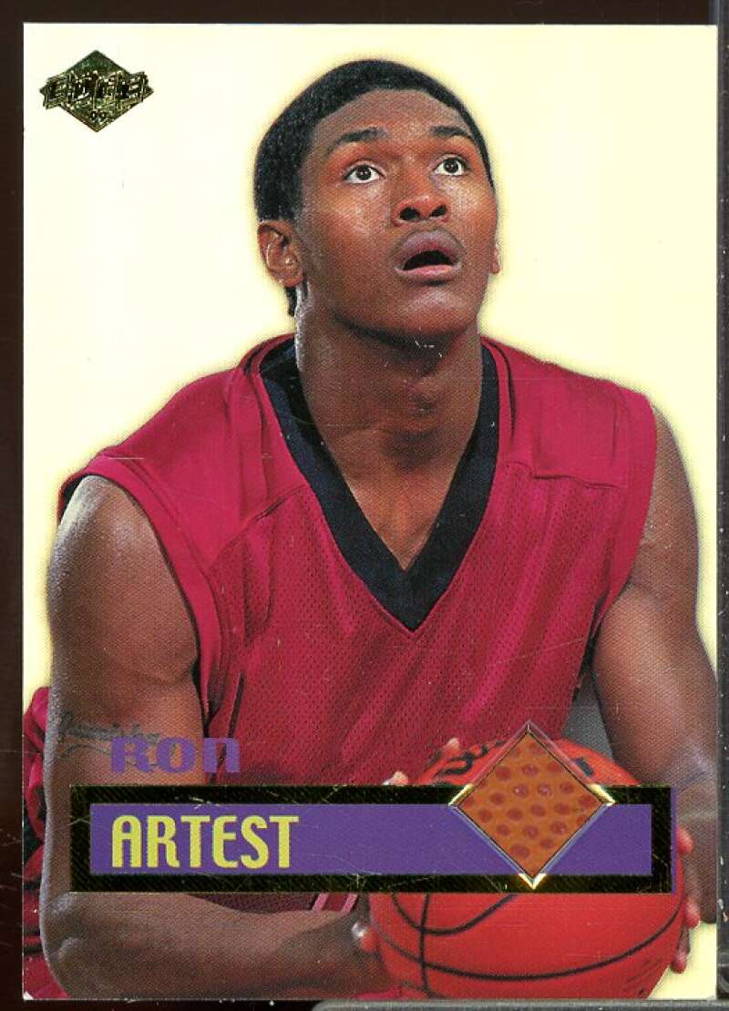 Ron Artest Rookie Card 1999 Collector's Edge Rookie Rage Game Ball #RA  Image 1