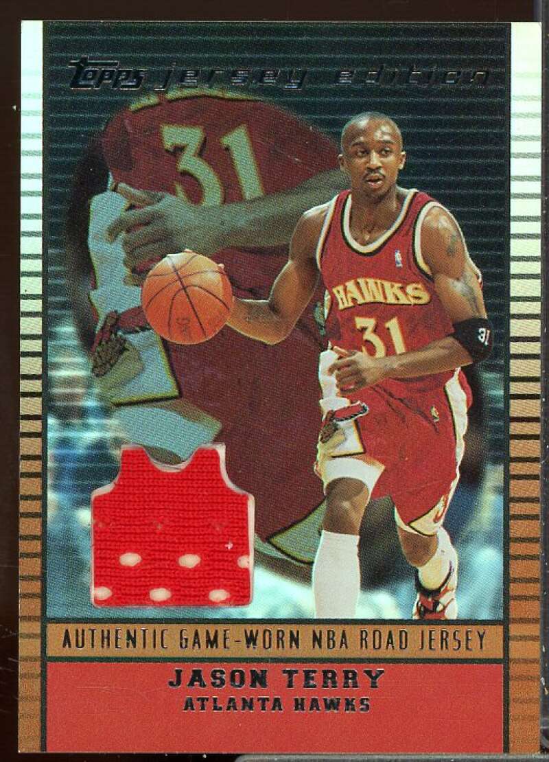 Jason Terry R Card 2002-03 Topps Jersey Edition Copper #JEJAT  Image 1