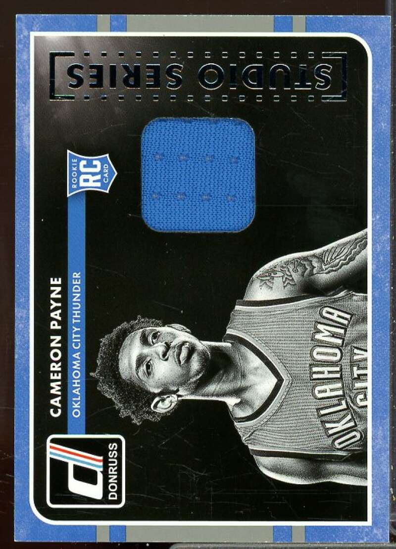 Cameron Payne Rookie Card 2015-16 Donruss Studio Series Rookie Jerseys #14  Image 1