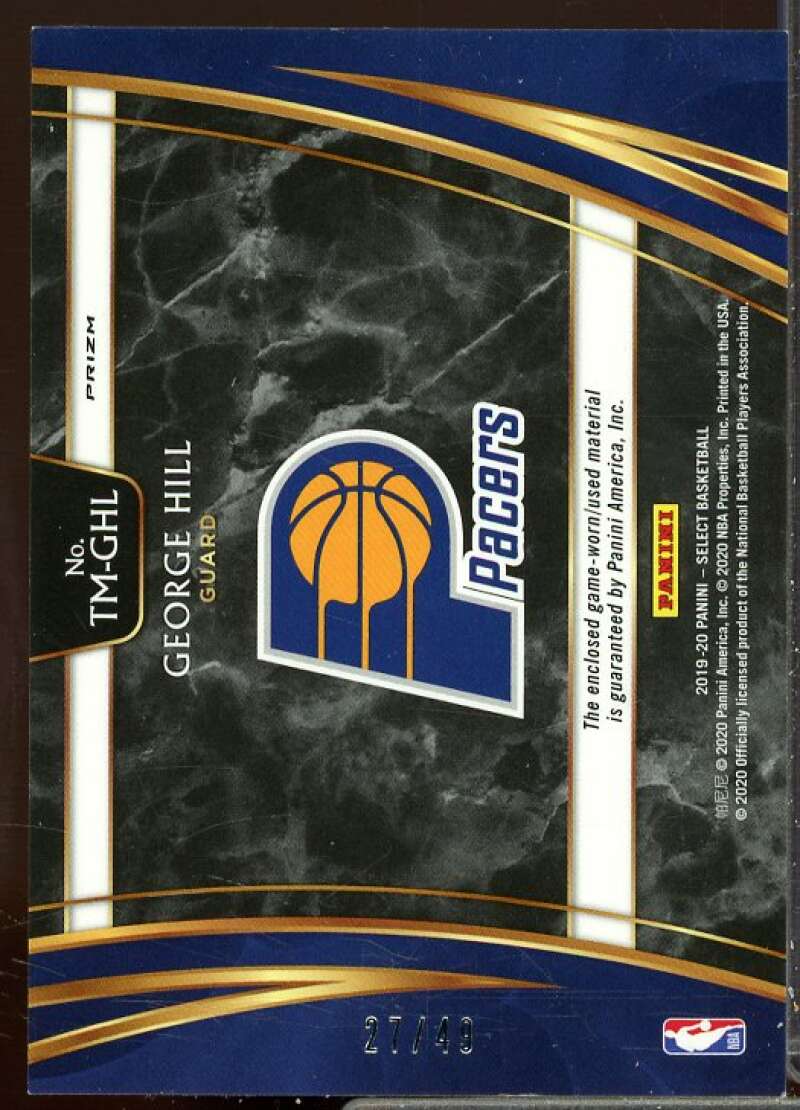 George Hill Card 2019-20 Select Throwback Memorabilia Prizms Copper #26  Image 2