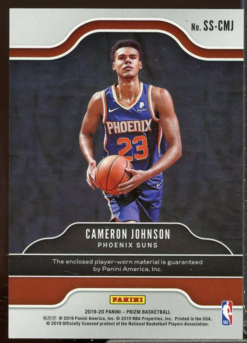 Cameron Johnson Rookie 2019-20 Panini Prizm Rookie Sensational Swatches #10  Image 2