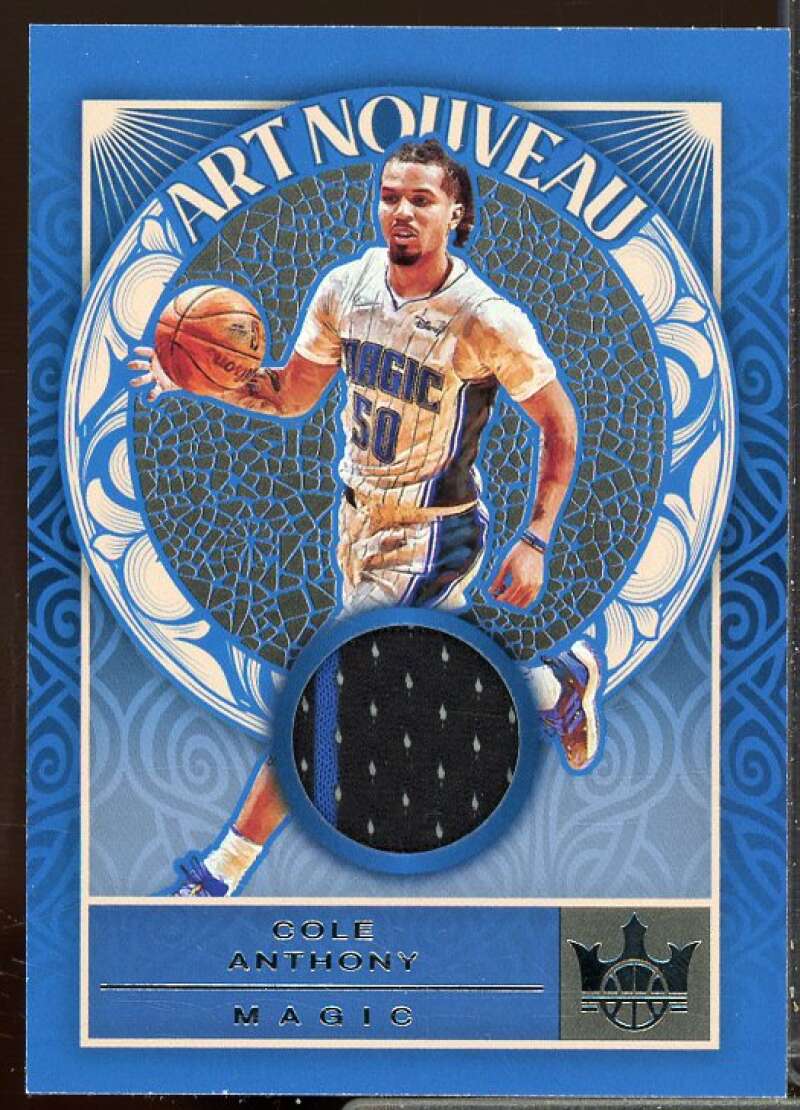 Cole Anthony Card 2021-22 Court Kings Art Nouveau Materials #38  Image 1