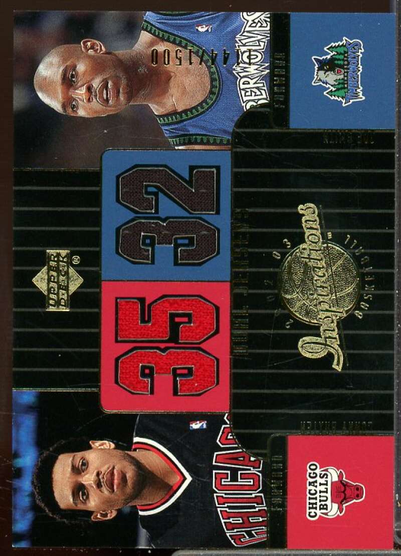 Lonny Baxter JSY RC/Joe Smith JSY Rookie 2002-03 Upper Deck Inspirations #113  Image 1