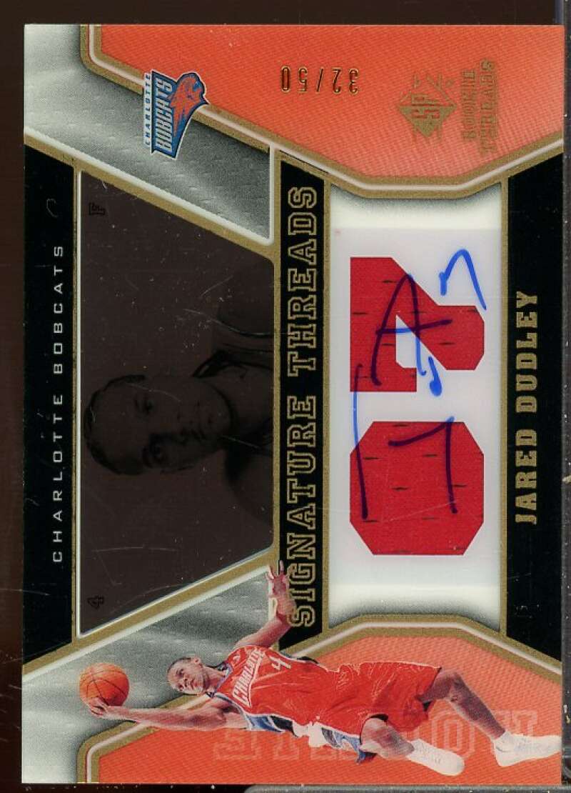 Jared Dudley JSY AU Rookie Card 2007-08 SP Rookie Threads Rookies Gold #65  Image 1