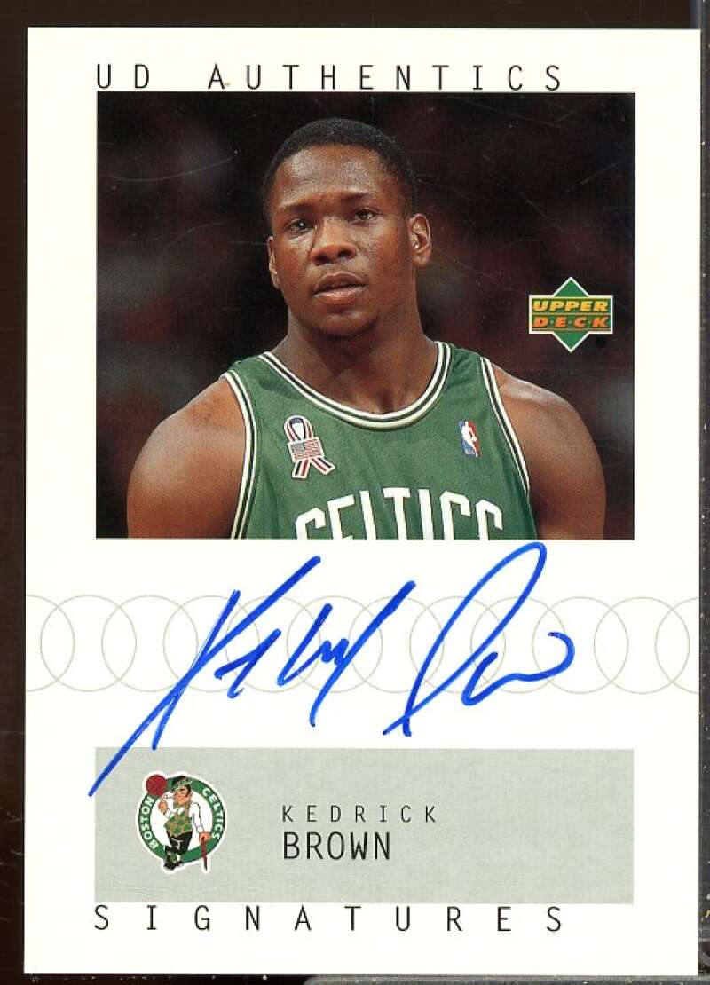 Kedrick Brown Card 2002-03 UD Authentics Signatures #KE  Image 1