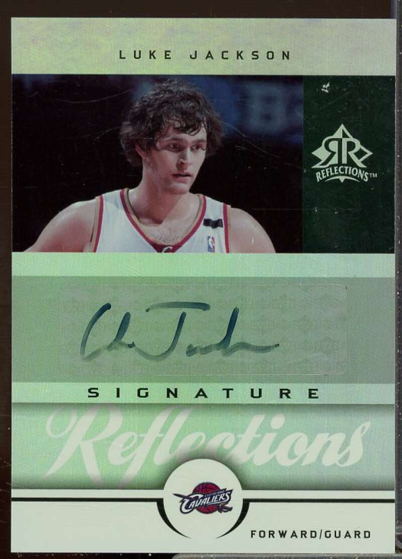 Luke Jackson Card 2005-06 Reflections Signatures #LU  Image 1