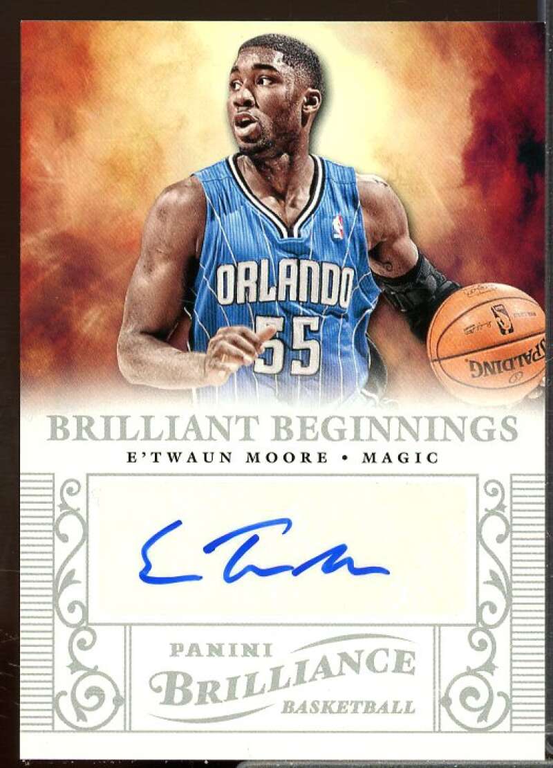 E'Twaun Moore 2012-13 Panini Brilliance Brilliant Beginnings Autographs #21  Image 1