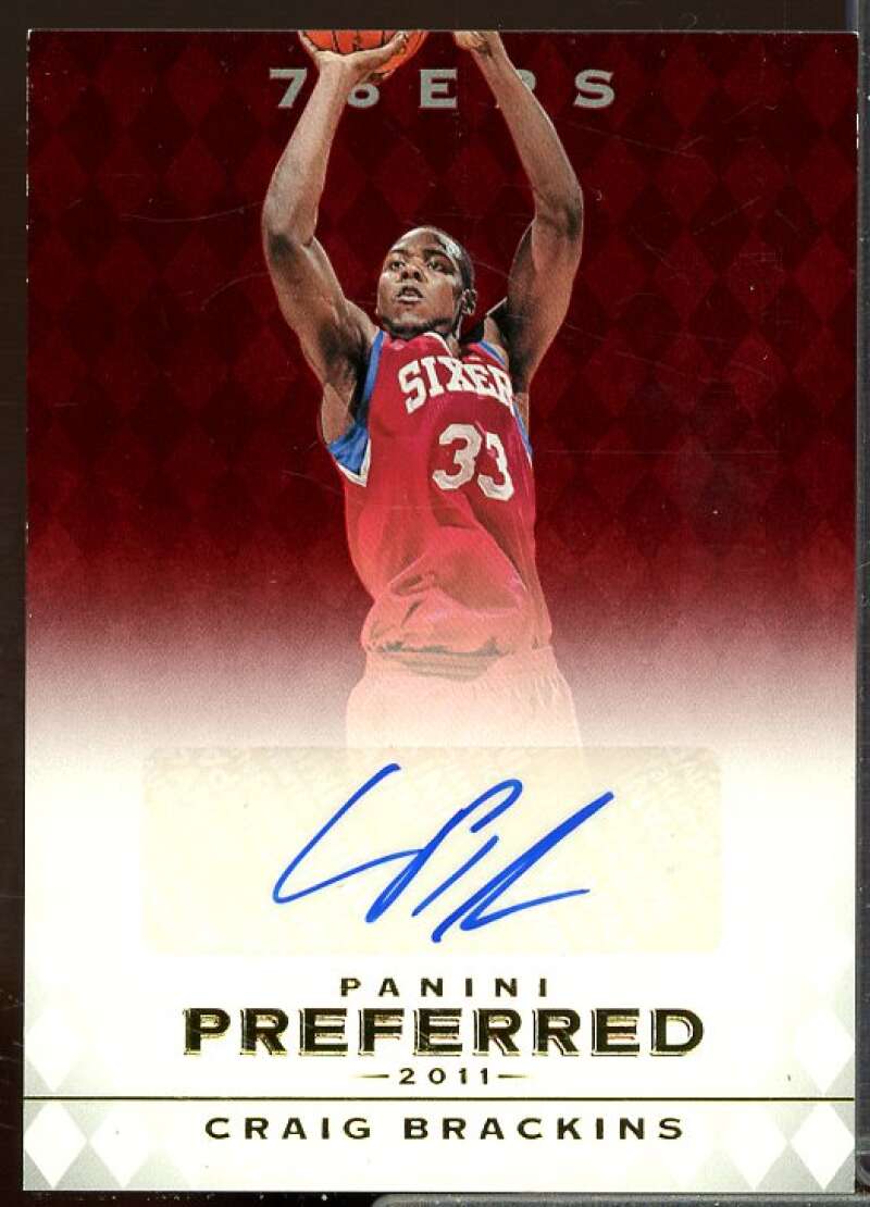 Craig Brackins PS/99 AU Card 2011-12 Panini Preferred #297  Image 1