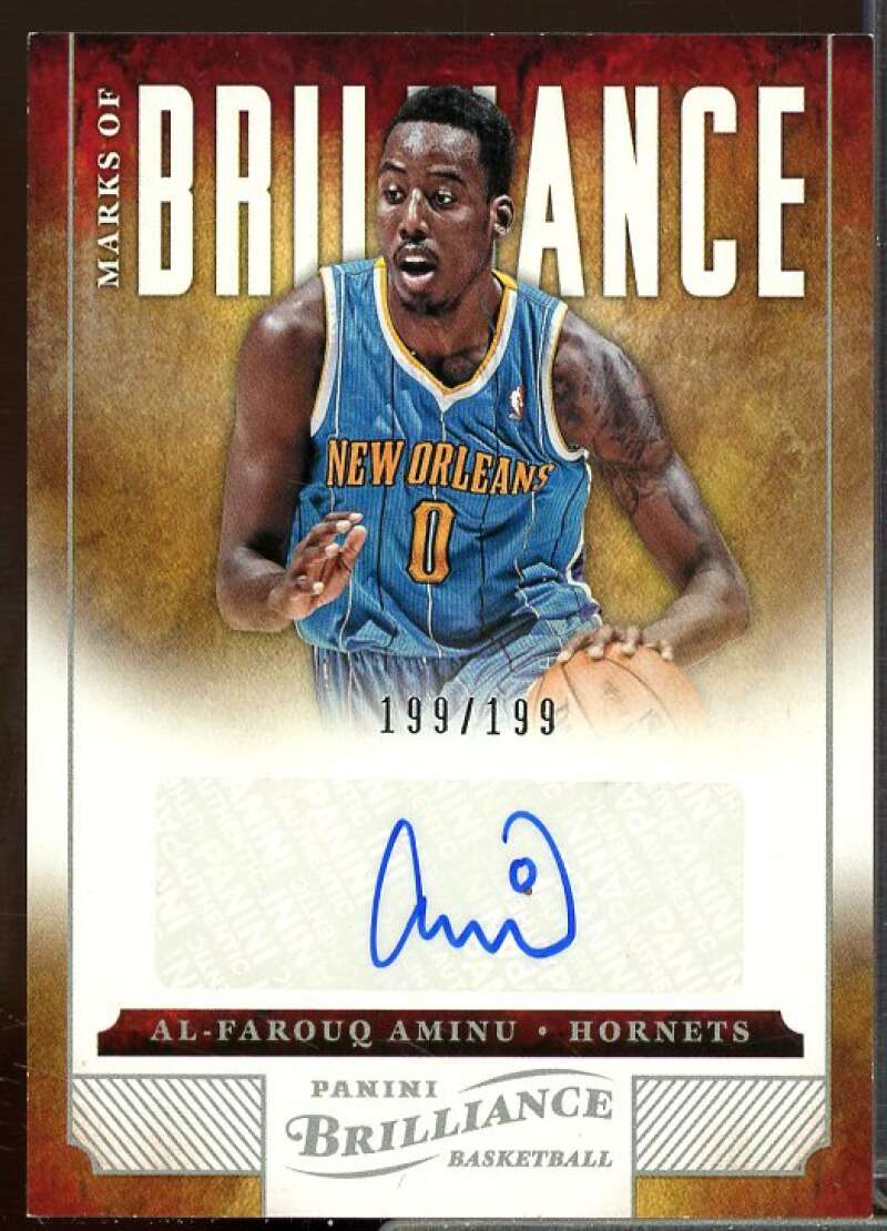 Al-Farouq Aminu/199 Card 2012-13 Panini Brilliance Marks of Brilliance #90  Image 1