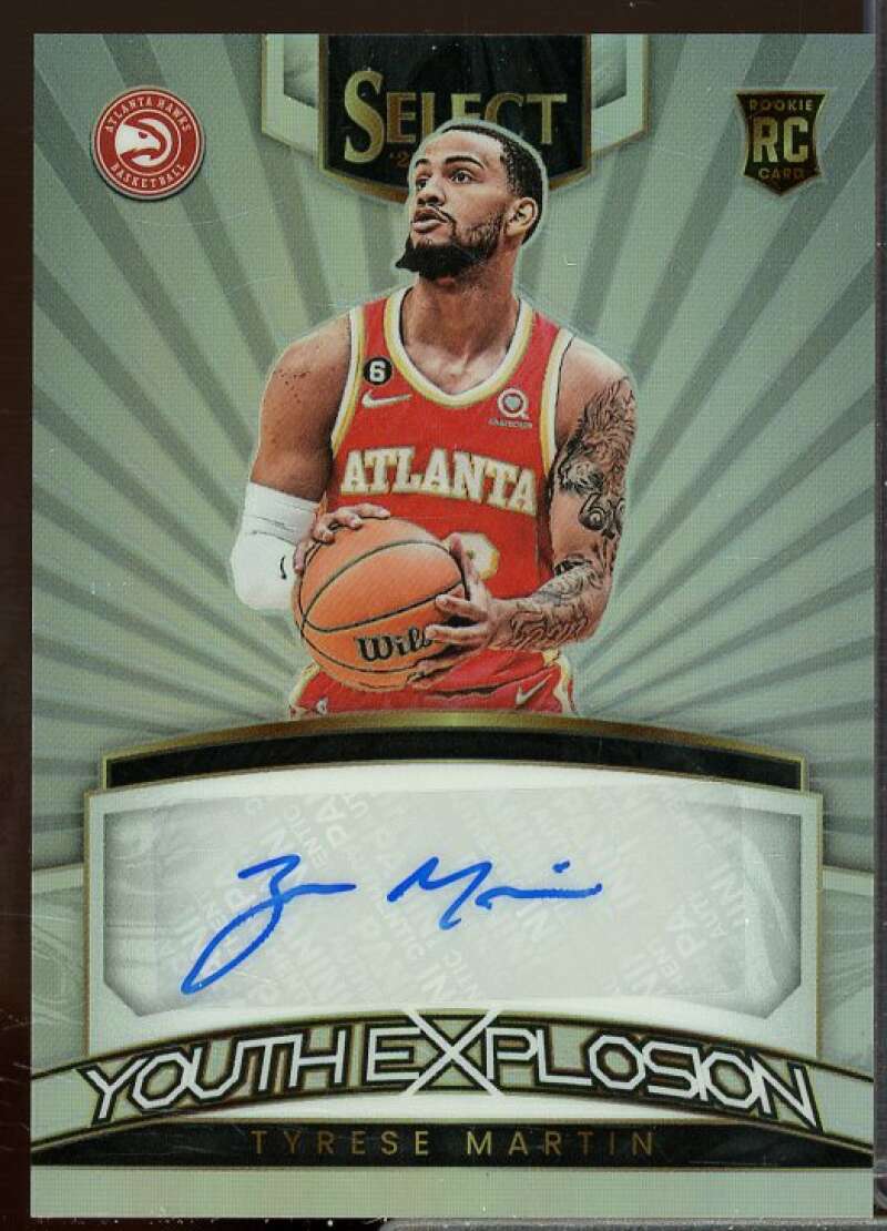 Tyrese Martin Rookie Card 2022-23 Select Youth Explosion Rookie Signatures #31  Image 1