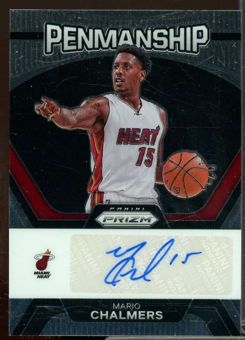 Mario Chalmers Card 2023-24 Panini Prizm Penmanship Auto #15  Image 1