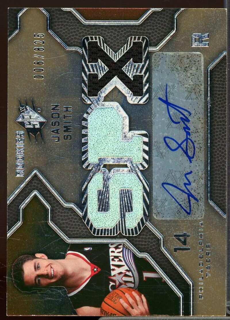 Jason Smith Jersey Auto Rookie Card 2007-08 SPx #136  Image 1