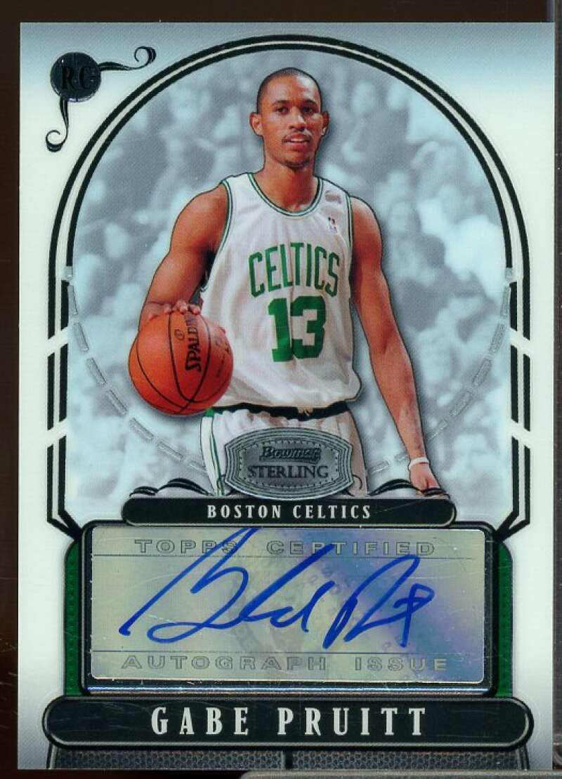 Gabe Pruitt Auto Rookie Card 2007-08 Bowman Sterling #GP2  Image 1
