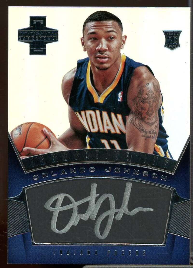 Orlando Johnson Rookie Card 2012-13 Innovation Rookie Innovative Ink #36  Image 1