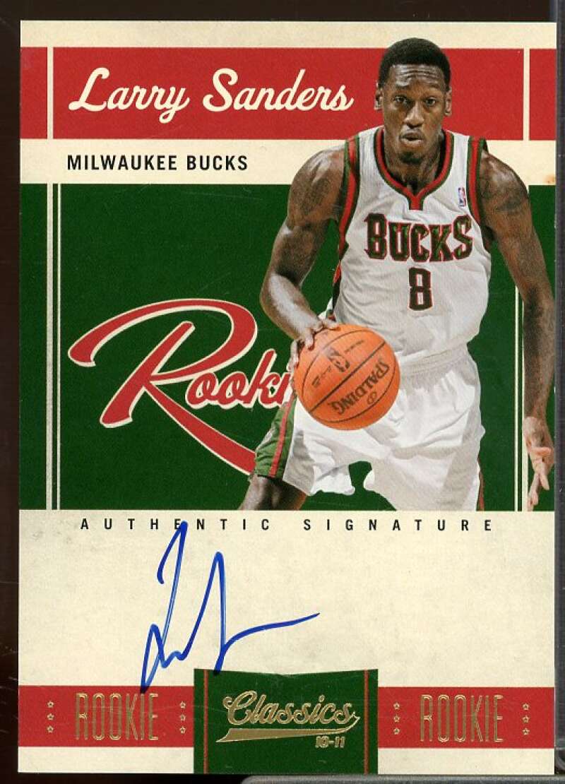 Larry Sanders/699 Auto Rookie Card 2010-11 Classics #169  Image 1