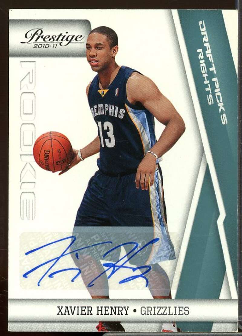 Xavier Henry/199 Rookie 2010-11 Prestige Draft Picks Rights Autographs #162  Image 1
