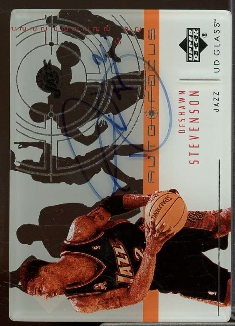 DeShawn Stevenson Card 2002-03 UD Glass Auto Focus #DS  Image 1