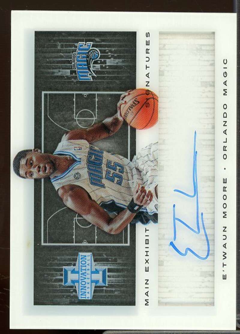 E'Twaun Moore/199 Card 2013-14 Innovation Main Exhibit Signatures #9  Image 1
