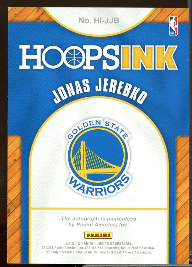 Jonas Jerebko Card 2018-19 Hoops Hoops Ink #35  Image 2