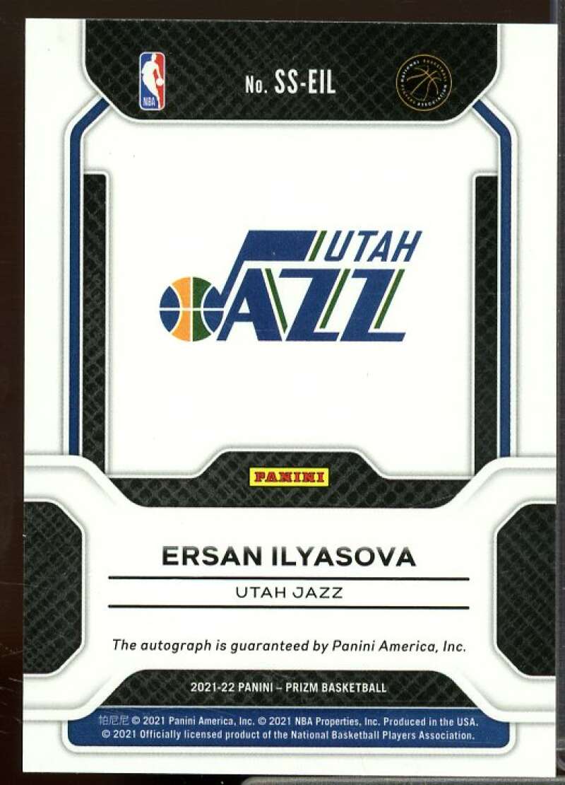 Ersan Ilyasova Card 2021-22 Panini Prizm Sensational Signatures #41  Image 2