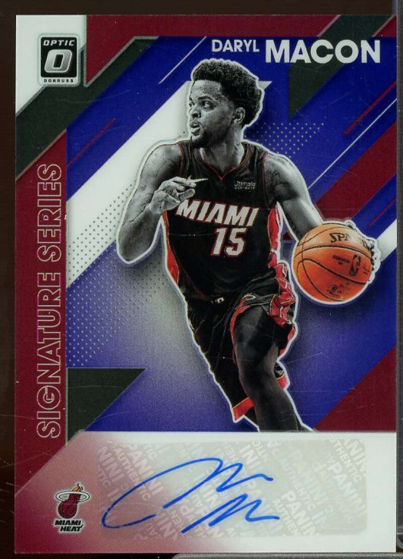 Daryl Macon Card 2019-20 Donruss Optic Signature Series Purple #11  Image 1