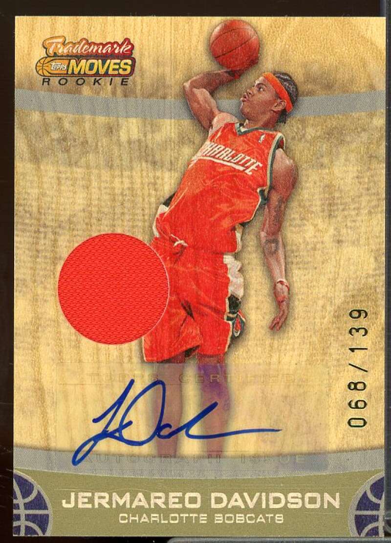 Jermareo Davidson/139 Rookie 2007-08 Topps Trademark Moves Rookie Relic Ink #75  Image 1