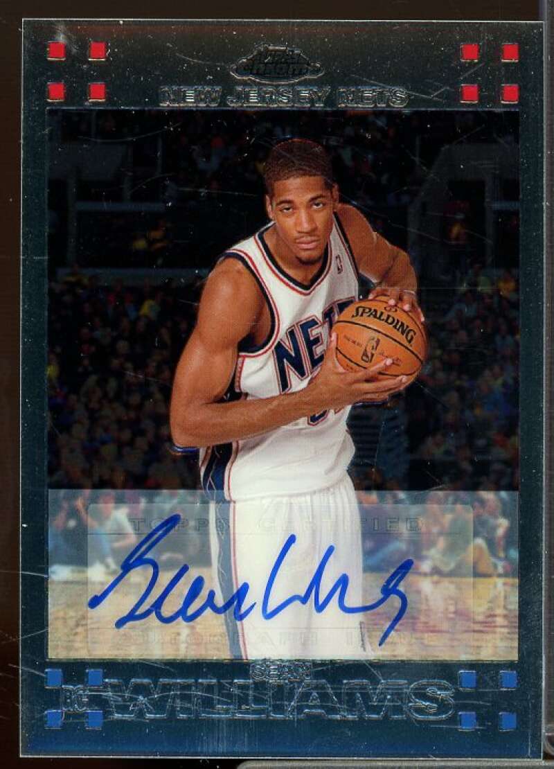 Sean Williams/539 Rookie Card 2007-08 Topps Chrome Rookie Autographs #159  Image 1