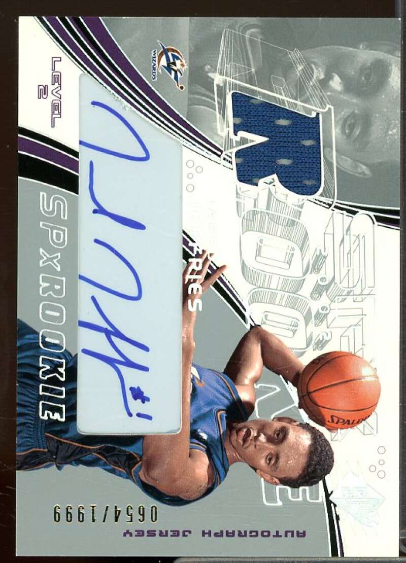 Jared Jeffries JSY AU Rookie Card 2002-03 SPx Rookie #123  Image 1