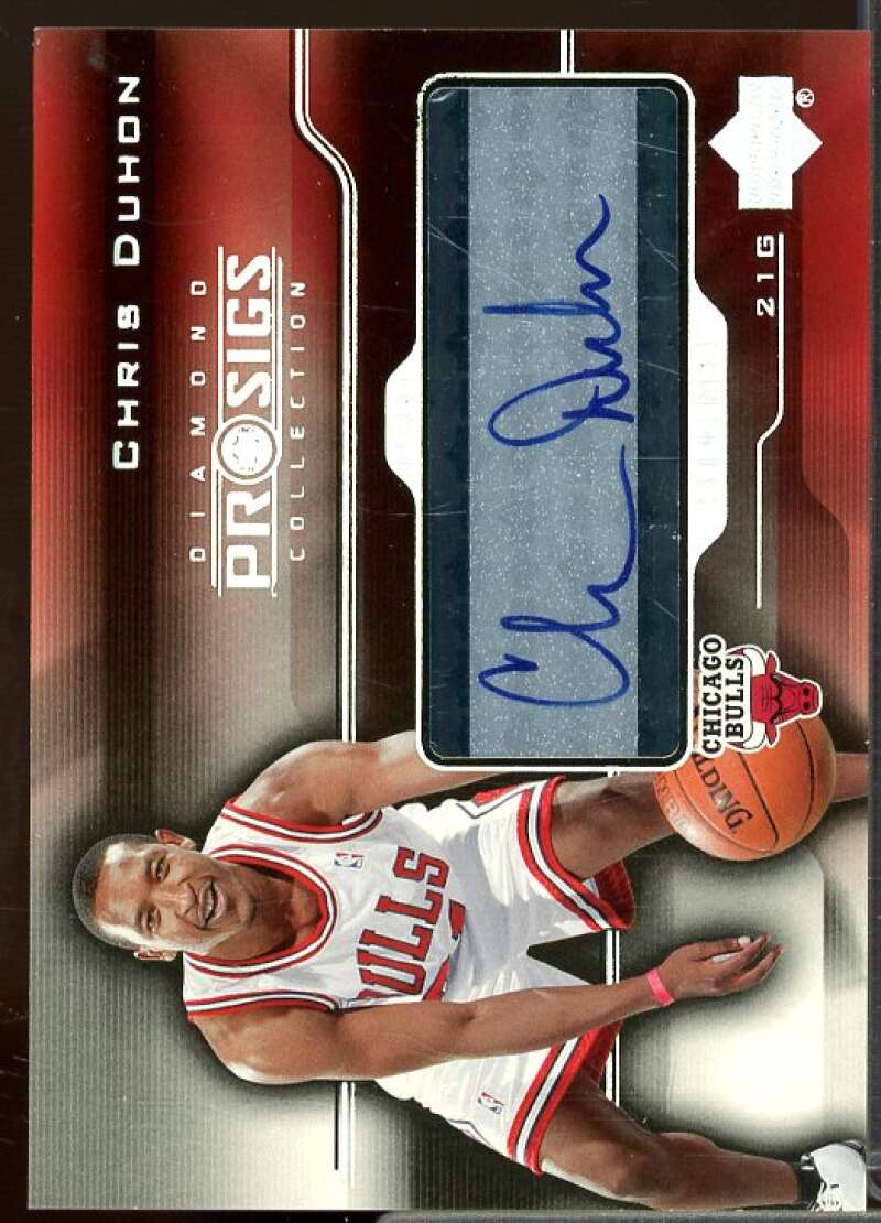 Chris Duhon Rookie Card 2004-05 Upper Deck Pro Sigs Pro Signs Rookies #CD  Image 1