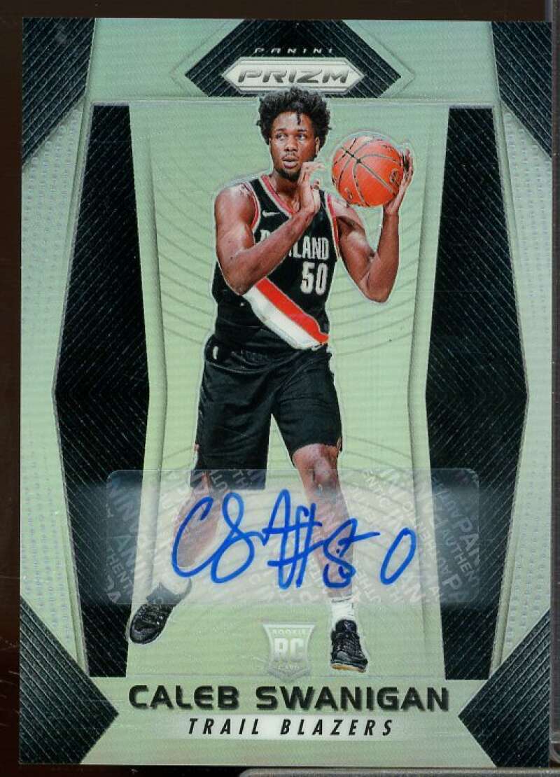Caleb Swanigan Rookie Card 2017-18 Panini Prizm Rookie Autographs #145  Image 1